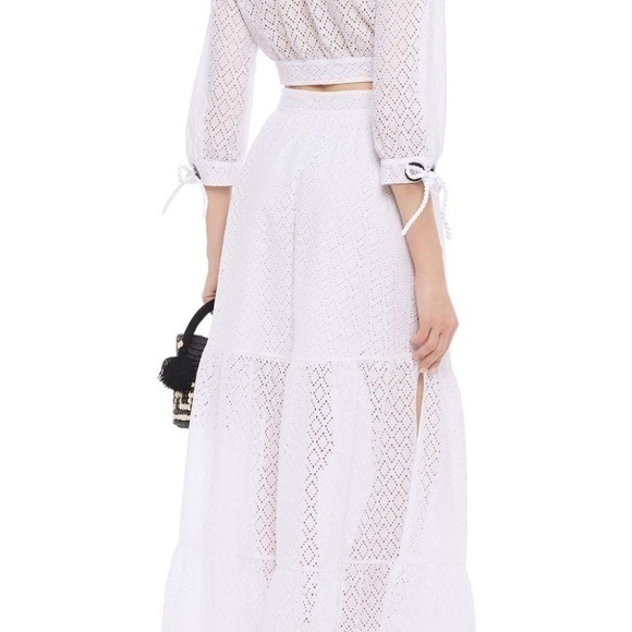 Emma‎ Pake Serafina Broderie Anglaise Cotton Maxi Skirt Small - Picture 14 of 14